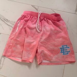 Eric Emanuel Pink and Blue Athletic Shorts